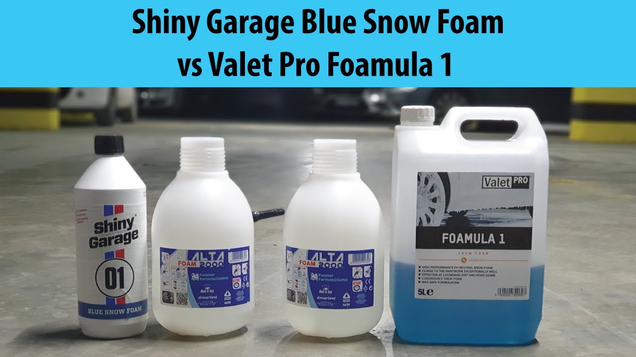 Shiny Garage Blue Snow Foam (Mavi Köpük) vs Valet Pro Foamula 1 | Ön Yıkama Şampuanı Karşılaştırması