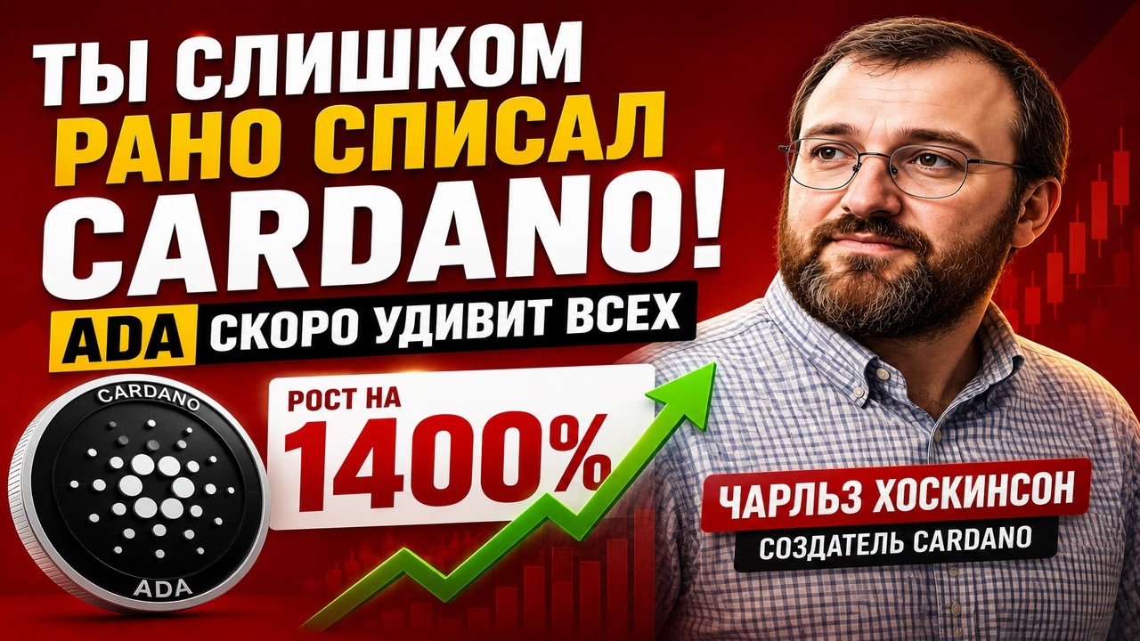 🚀 ADA ПО $4?  CARDANO ПОХОРОНИЛИ СЛИШКОМ РАНО? АИРДРОП НА ПОДХОДЕ 🔔