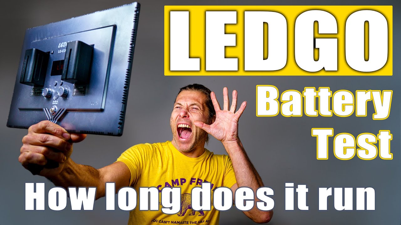 Ledgo LED video light BATTERY runtime TEST