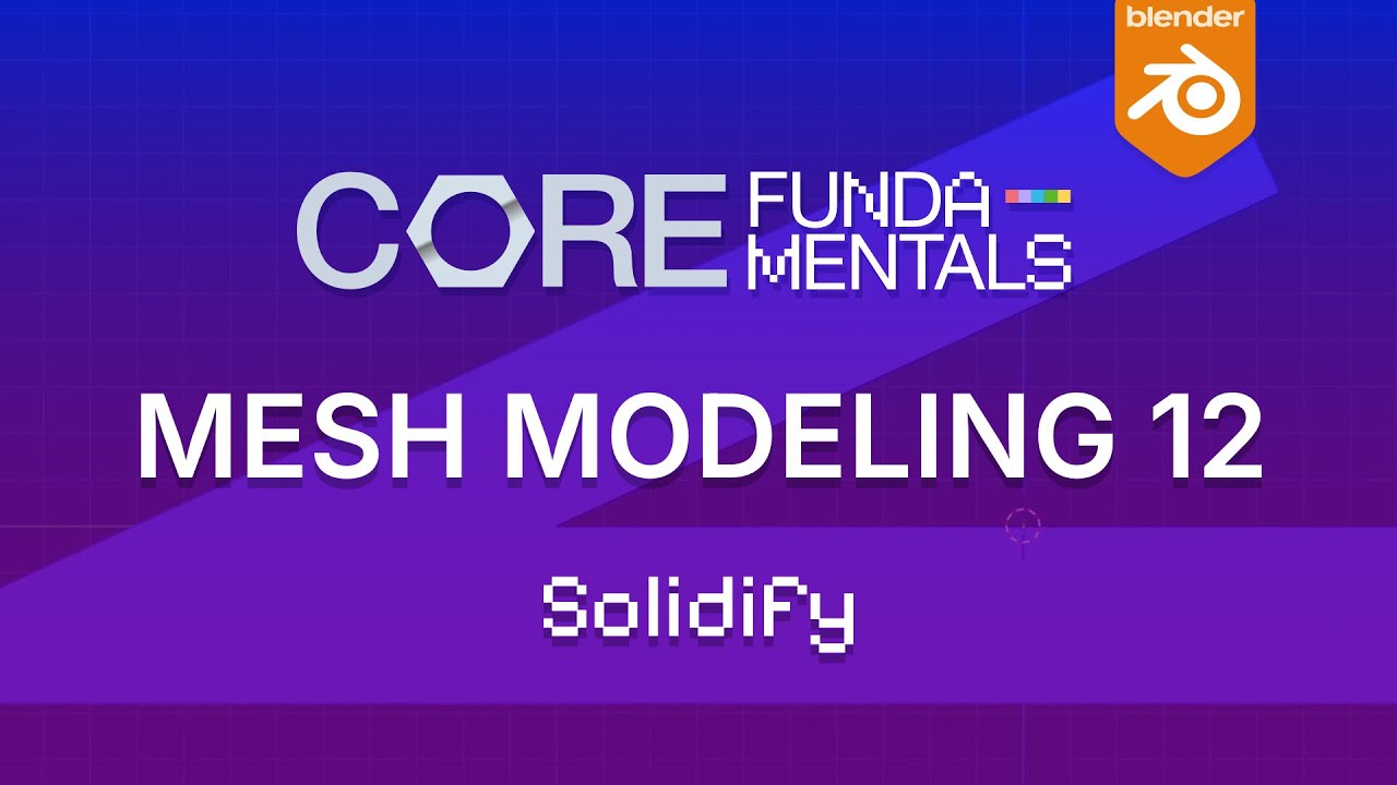 Использование модификатора Solidify в Blender | Основы моделирования сетки