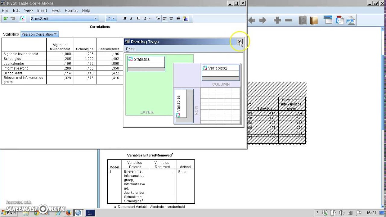 Multiple regressie met SPSS