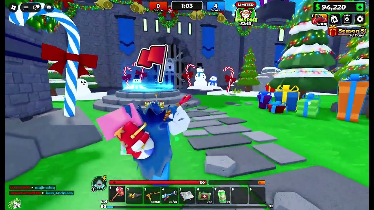 PLAYING THE NEW FLAG WARS CHRISTMAS UPDATE!