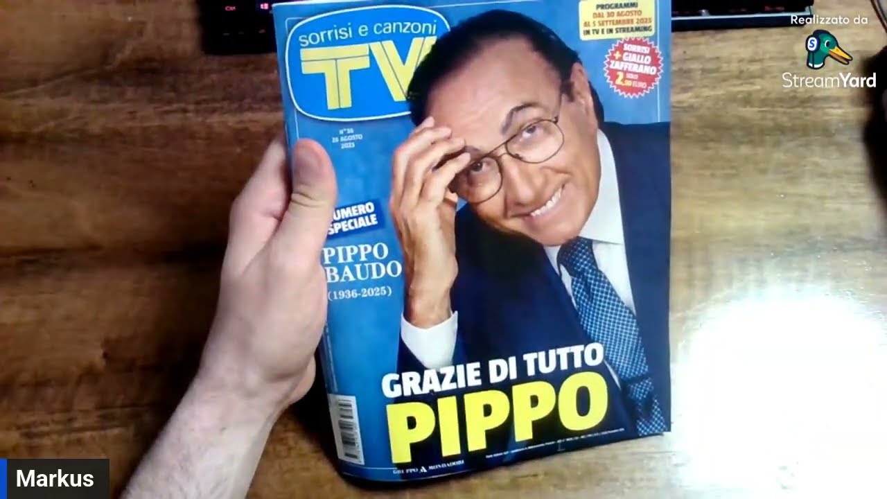 Lettura di TV Sorrisi e Canzoni n. 36/2025 Speciale PIPPO BAUDO 1936-2025.
