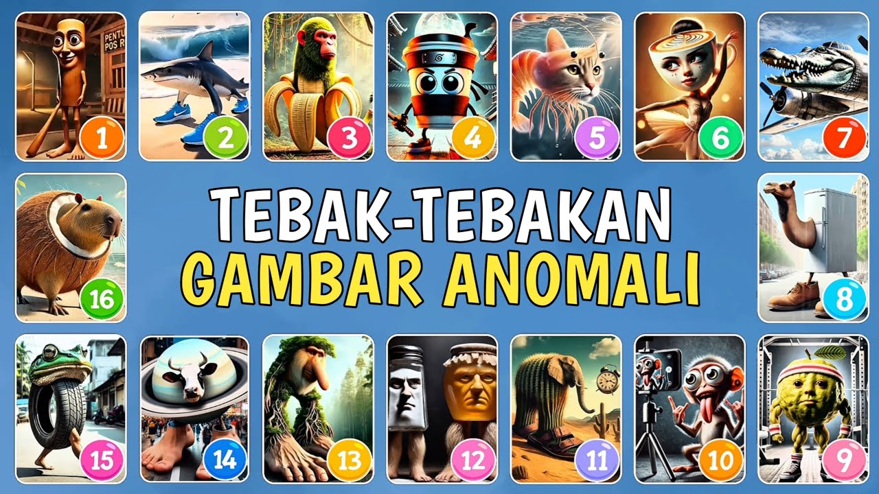 Tebak Gambar Anomali Brainrot AI Indonesia & Italia | Tungtung Sahur, Tralalero, Capucino Assassino