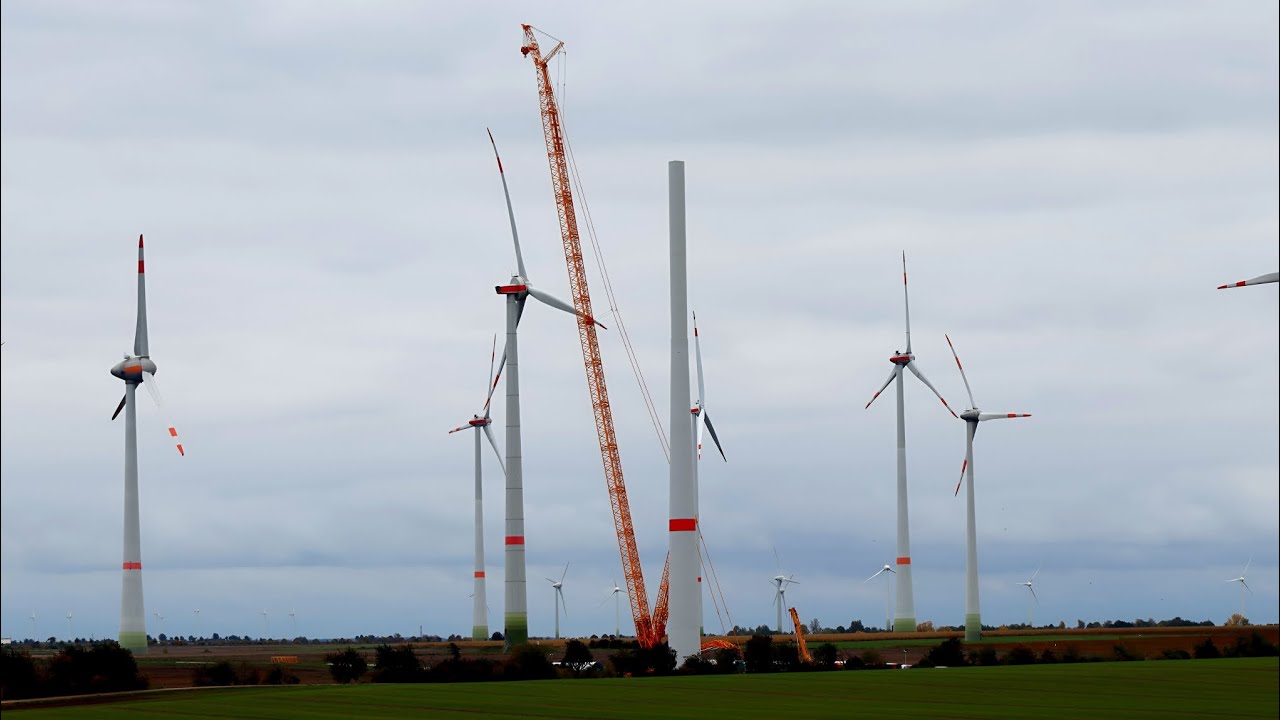 Repowering Windpark Stößen / Enercon E138 EP3 E3 in Betrieb / 2 von 4 