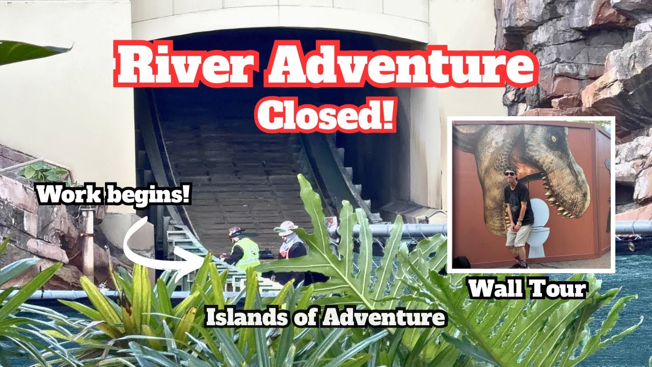 Jurassic Park River Adventure Construction Wall Tour - Islands of Adventure 2026