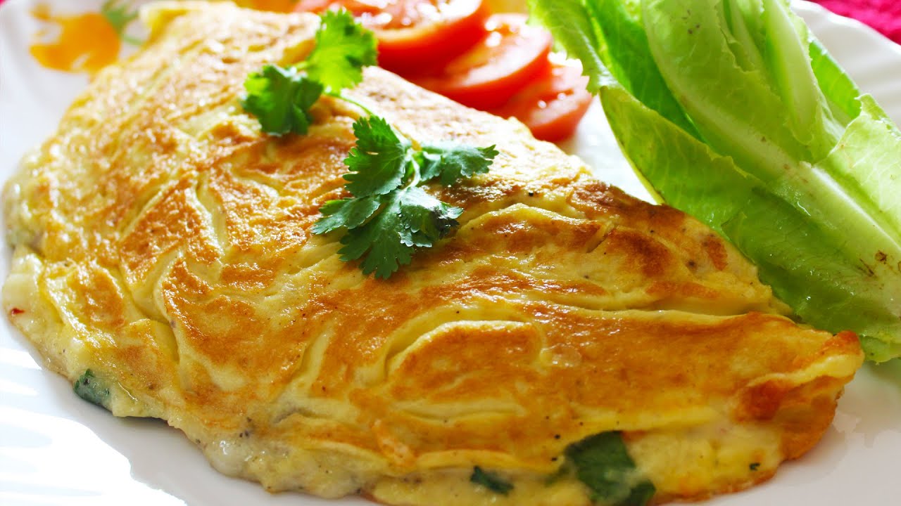 Cheese Omelette | Healthy Egg Omelette - Breakfast Recipe | Kanak's Kitchen