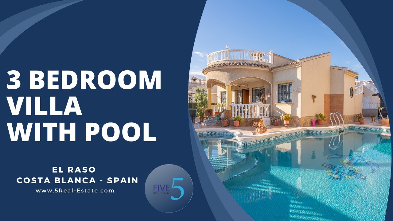 3 BEDROOM DETACHED VILLA WITH POOL  FOR SALE IN EL RASO - COSTA BLANCA