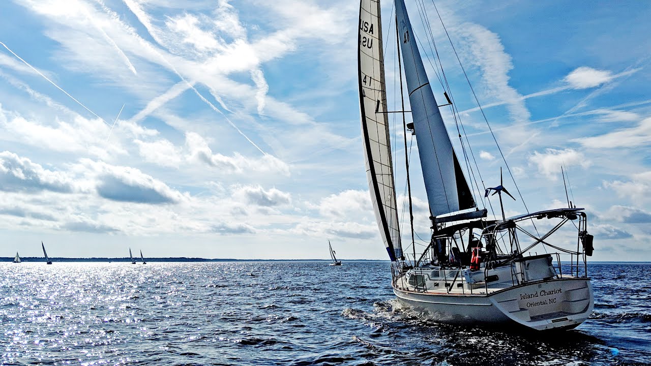 Day sail trip - 1967 Morgan 34'. Pamlico River, NC