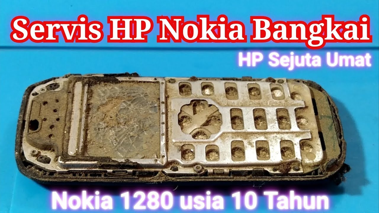 Servis HP Rongsokan Nokia 1280 usia 10 Tahun