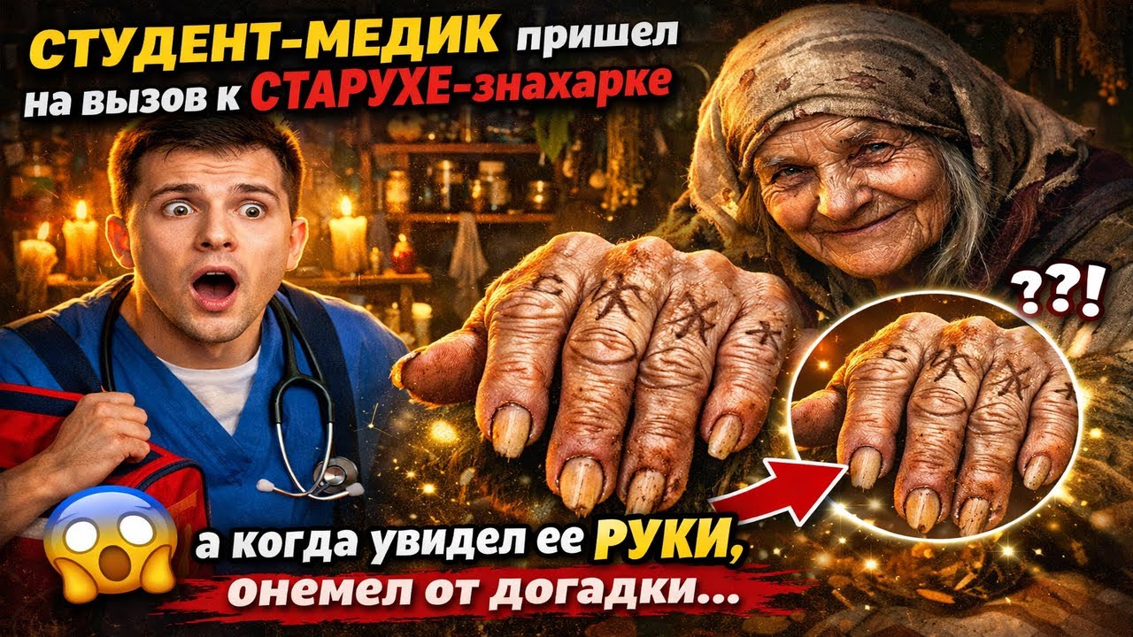 СТУДЕНТ МЕДИК ПРИШЕЛ НА ВЫЗОВ К СТАРУХЕ ЗНАХАРКЕ, А КОГДА УВИДЕЛ ЕЕ РУКИ, ОНЕМЕЛ ОТ ДОГАДКИ