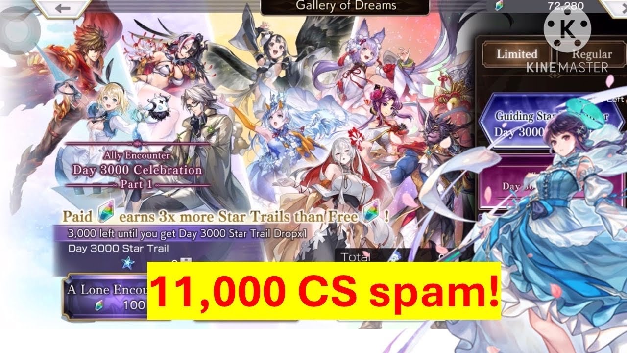 11,000 Chronos Stones  pull on 3,000 Day and Suzette Alter AS Banners - Another Eden