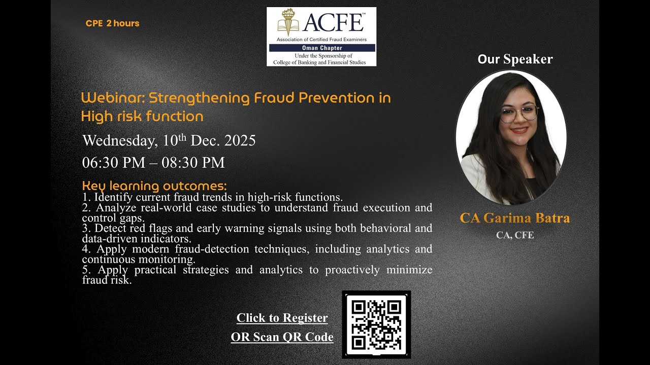 Webinar: Strengthening Fraud Prevention in High Risk Functions