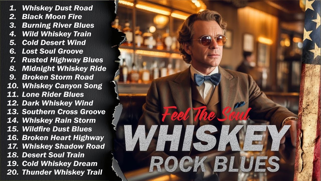 Whiskey Blues Rock 🍂 The Best of Classic Blues Songs | Relaxing Guitar Music for Night & Chill
