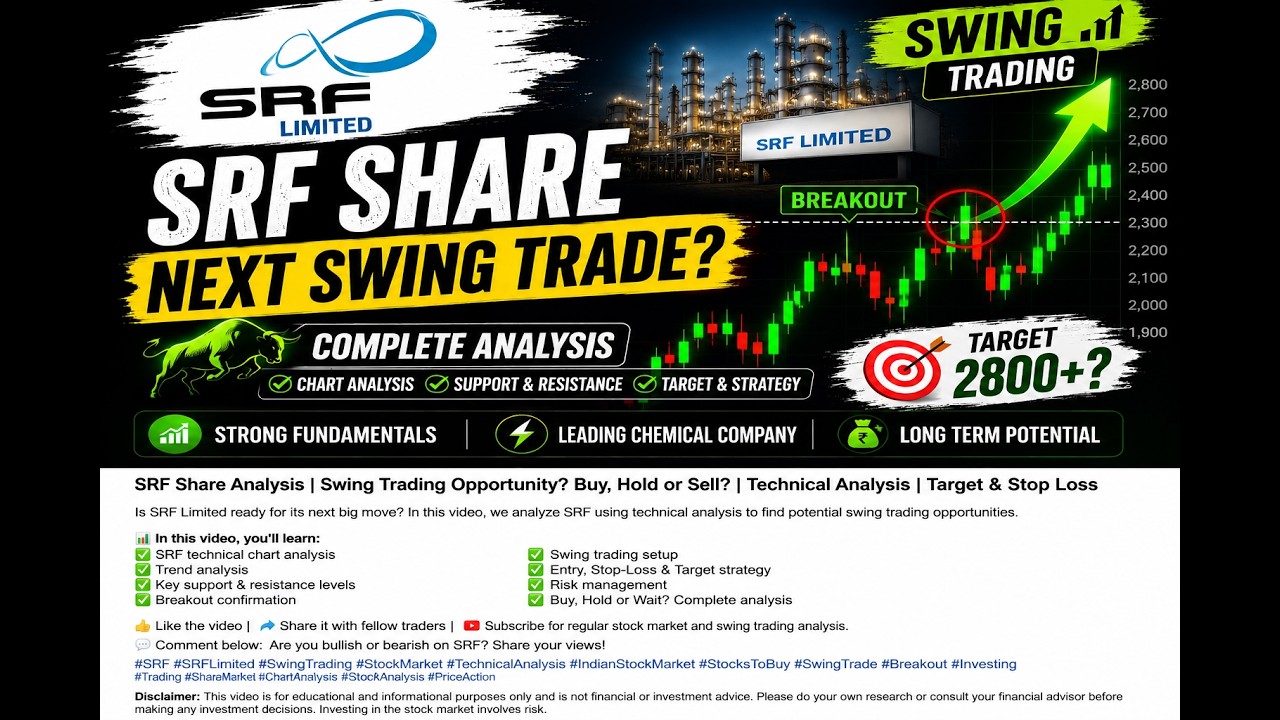 SRF Share Analysis Today | Best Swing Trade Setup? | Technical Analysis