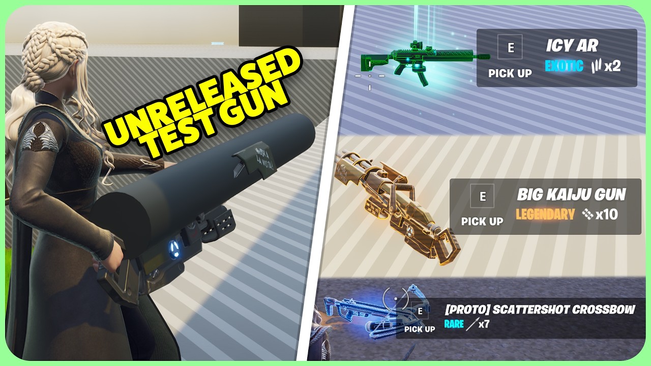 UNRELEASED Fortnite Weapons Showcased!