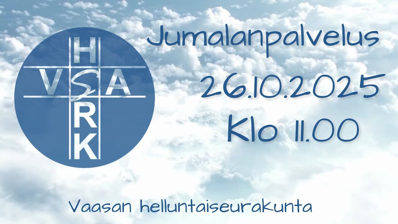 Jumalanpalvelus, 26.10.2025 klo 11