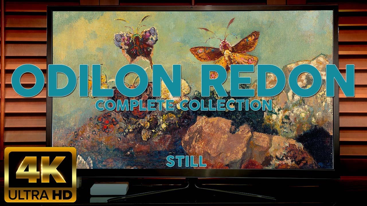 ODILON REDON | Vintage Art for your Home | Post-Impressionist Painting Slideshow (4K STILL)