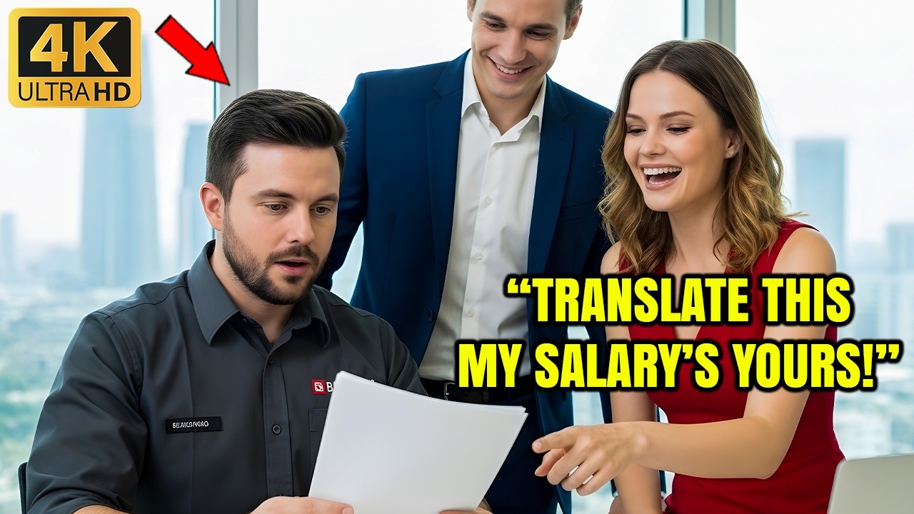 “Translate This—My Salary’s Yours!” CEO Mocked — Single Dad Janitor Replied, Stunned All