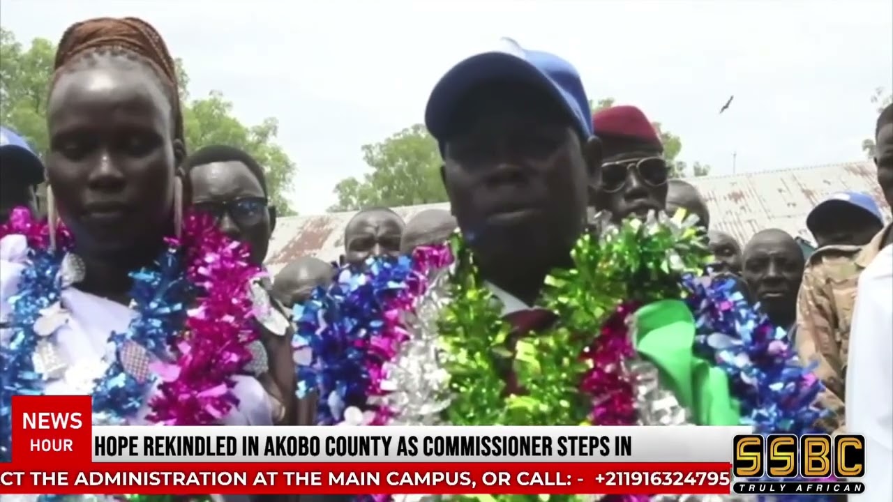 Akobo County in Jonglei State, Commissioner James Kueth Makuach Officially takes Office.