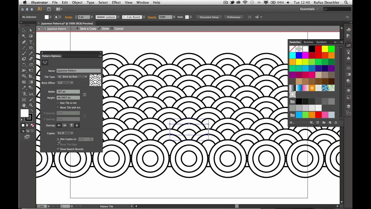 Create a Japanese Pattern with Adobe Illustrator CS6