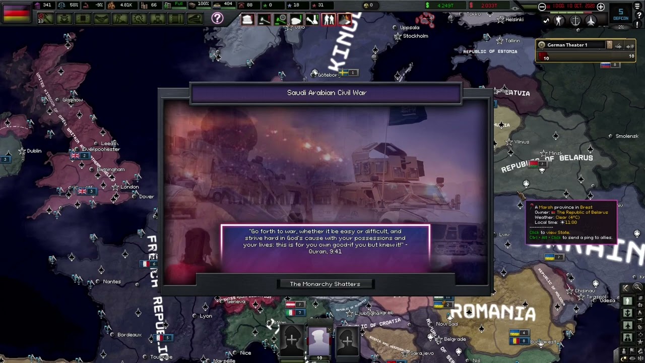 Hearts of Iron 4: The Fire Rises-Saudi Arabia Civil War