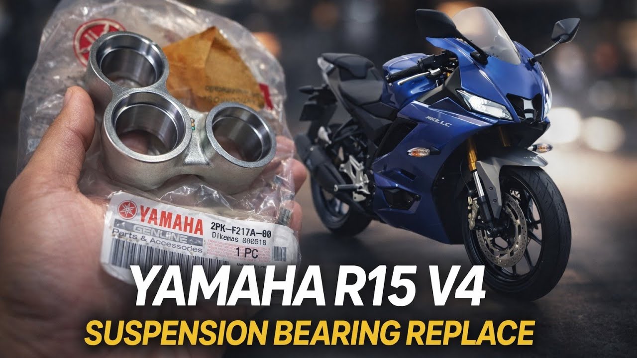 YAMAHA R15 V4 SUSPENSION BUSH REPLACE YAMAHA R15 V4 SWING ARM BUSH REPLACE 