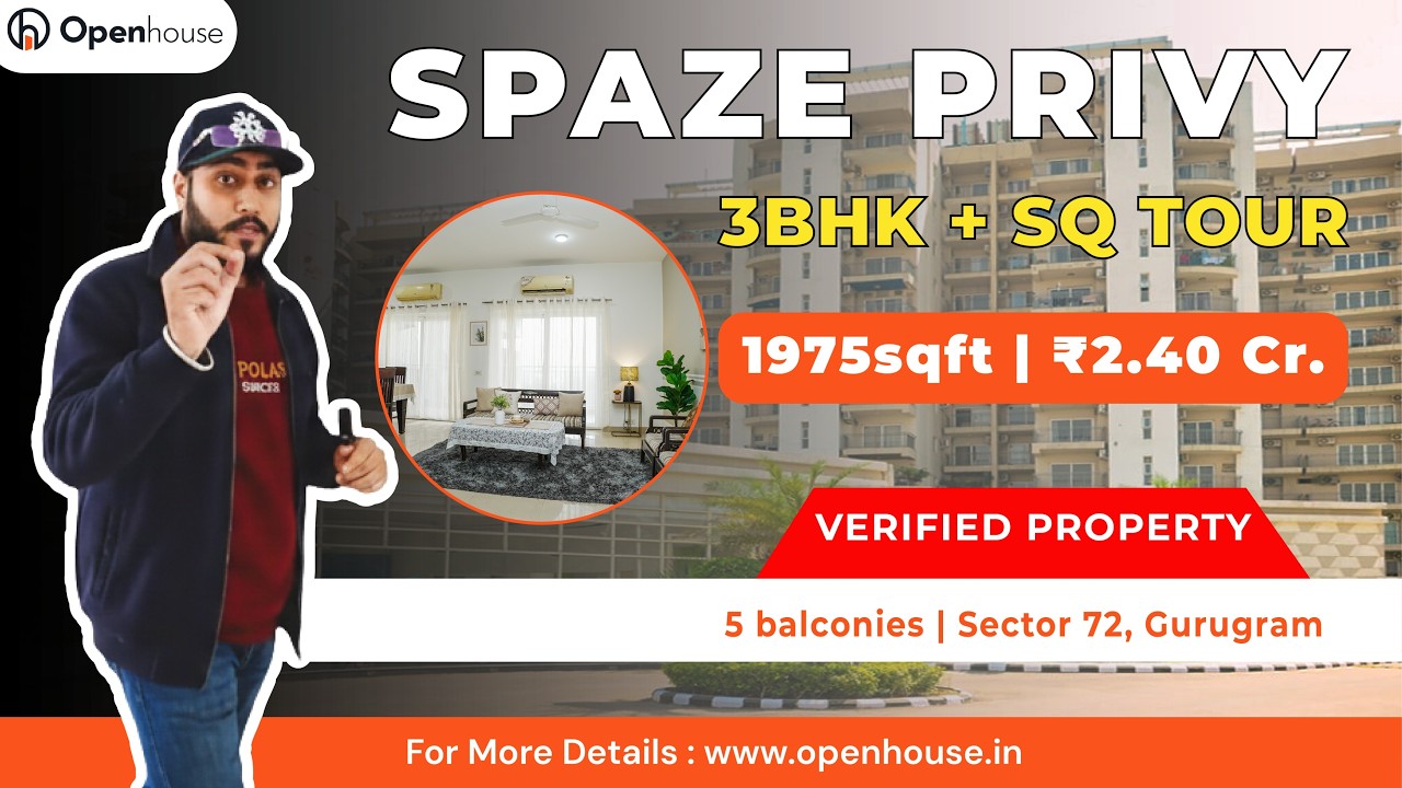 Spaze Privy 1975 sqft | 3BHK + SQ Tour | Sector 72 Gurgaon