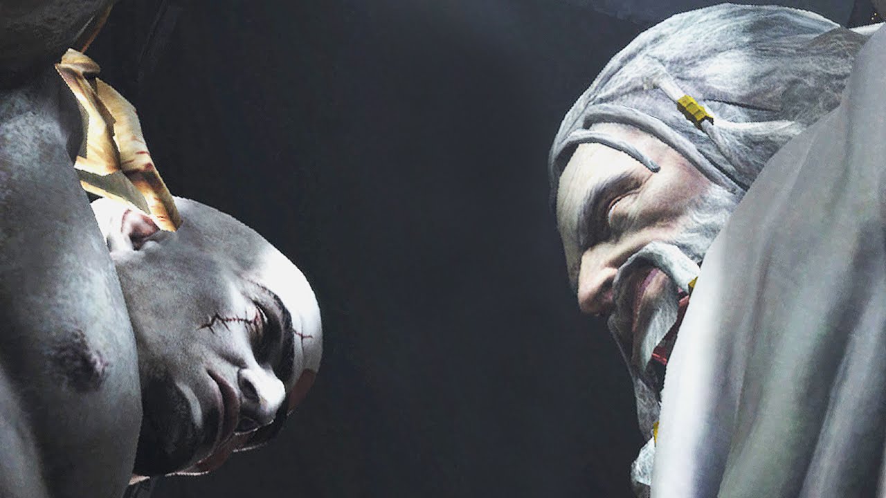 Resident Evil 4 UHD [GOW3 mod] - Kratos VS. Zeus Cutscene