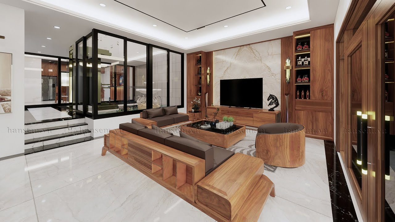 Nội Thất Gỗ Gõ Đỏ Biệt Thự Cao Cấp | Hansem.vn