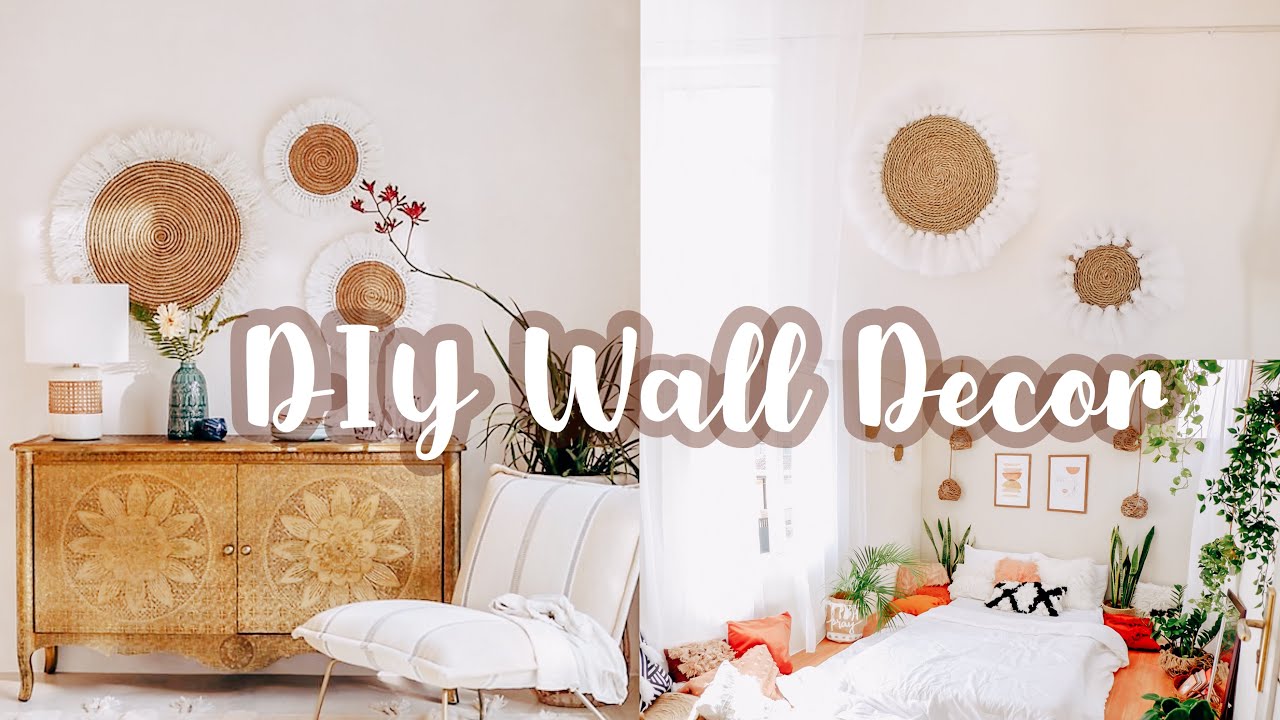 DIY Room Makeover  | Pinterest Boho inspired Wall Decor