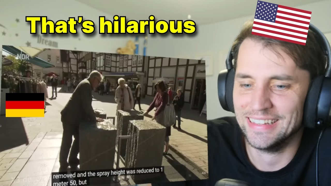 American reacts to Realer Irrsinn: Der Geysir von Bad Salzuflen