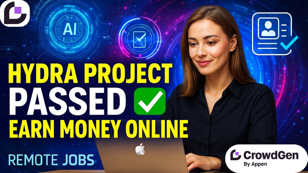 Hydra Project Answers 2025 | 100% Passed | Appen Crowdgen Remote Jobs 💰