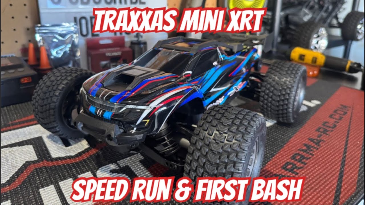 Скоростной заезд и первый заезд на Traxxas Mini XRT