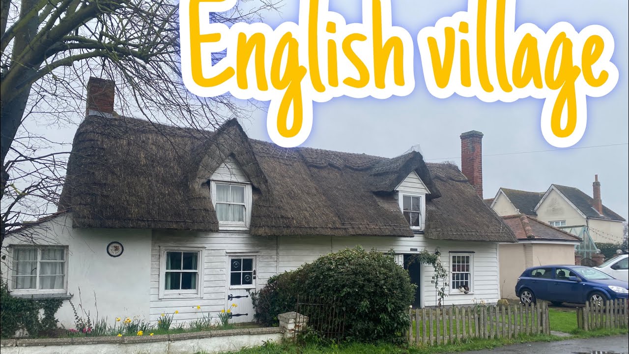 A morning walk in English countryside # England village # Great Bentley # attractive village houses