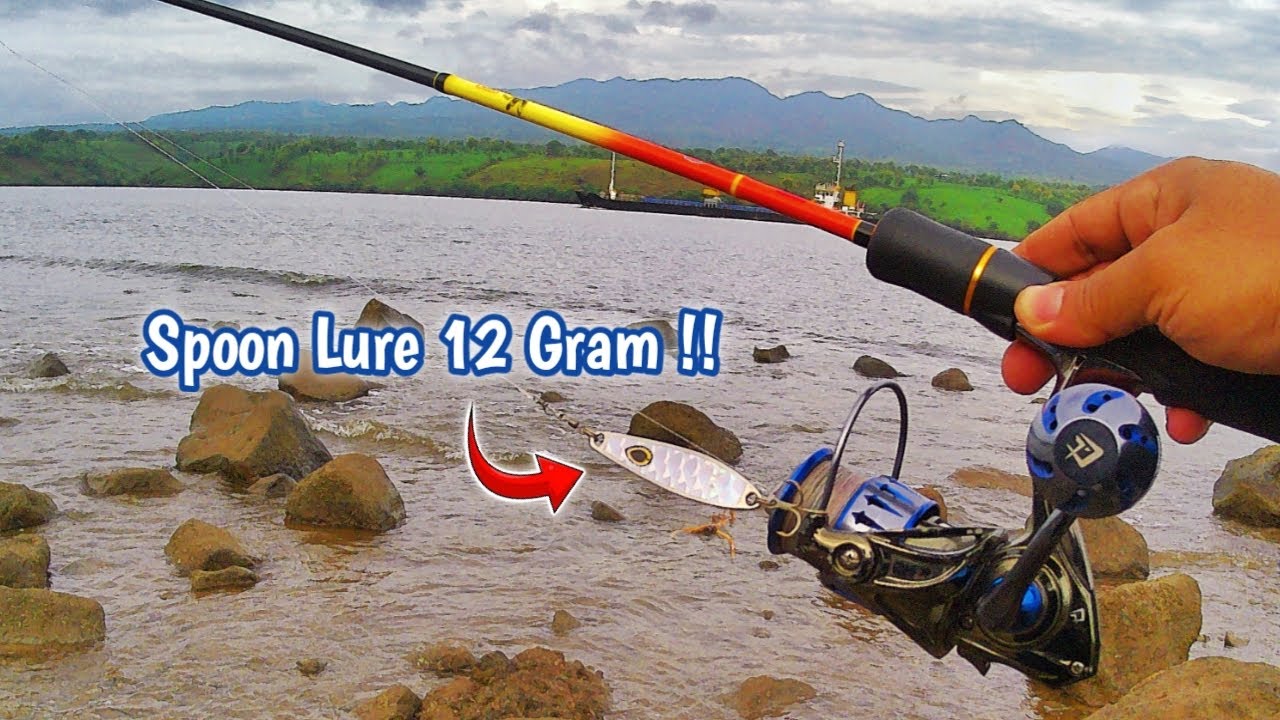 Ultralight Casting Pinggiran !! Spoon Mini vs Di Hajar Ikan GT.