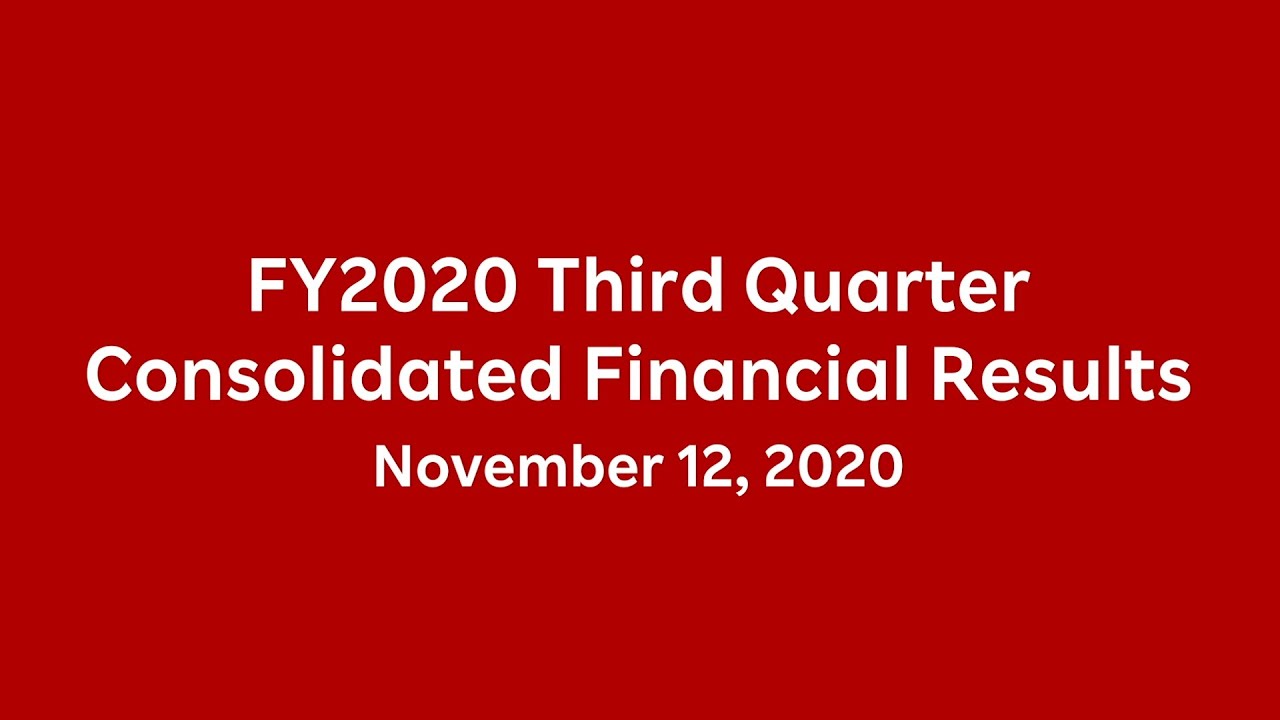 Rakuten, Inc   FY2020 Third Quarter Consolidated Financial Results