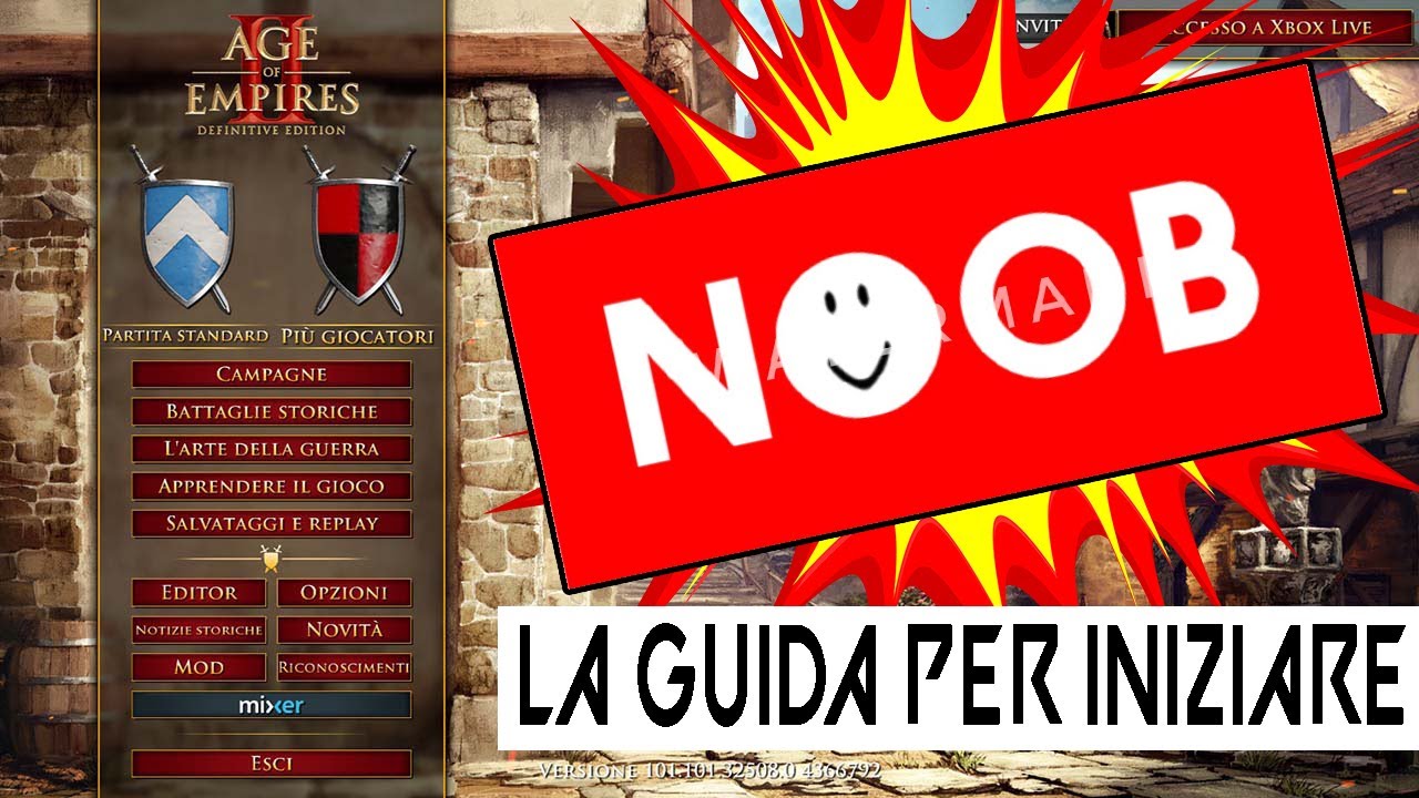 GUIDA per PRINCIPIANTI ed ERRORI DA NON FARE  !! [ AoE 2 DE ITA]