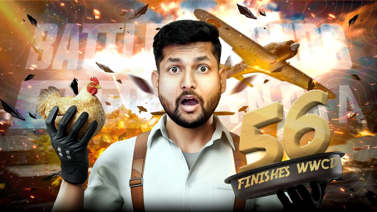 🔥 56 Finishes. One Ultimate Goal — Chicken Dinner! 🔥 || Heros Gaming