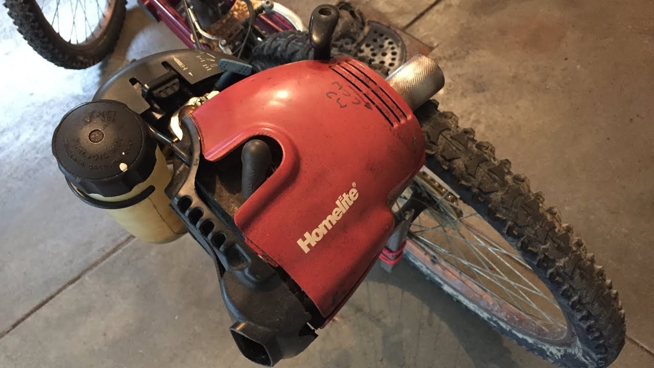 Ride on a Weedeater Weedwaker Motorized Bicycle Weed Waker Eater