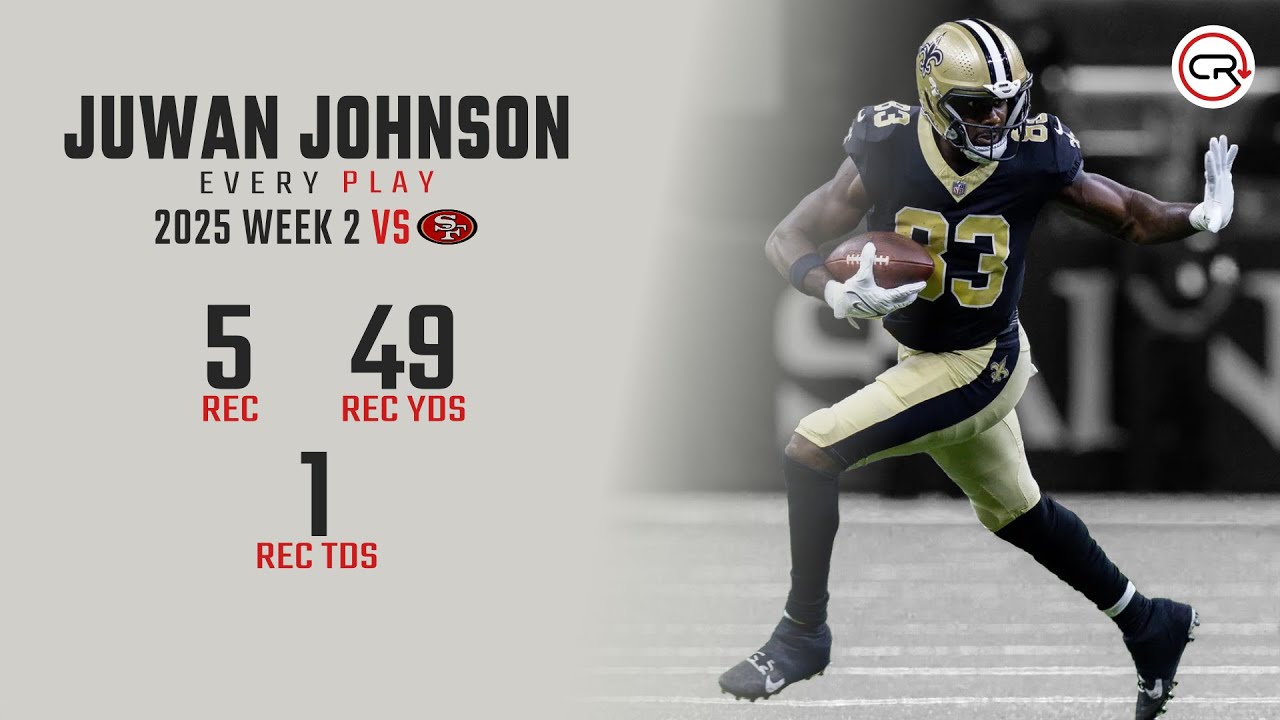 Juwan Johnson Week 2 Highlights | Every Target and Catch vs 49ers