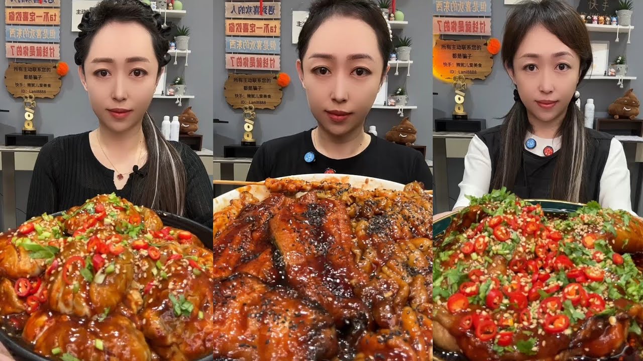 Yummy #29:Eat rib belly braised pork belly boil spicy 🥵🔥 Seafood skewer 🍡#mukbang #yummy #delicious