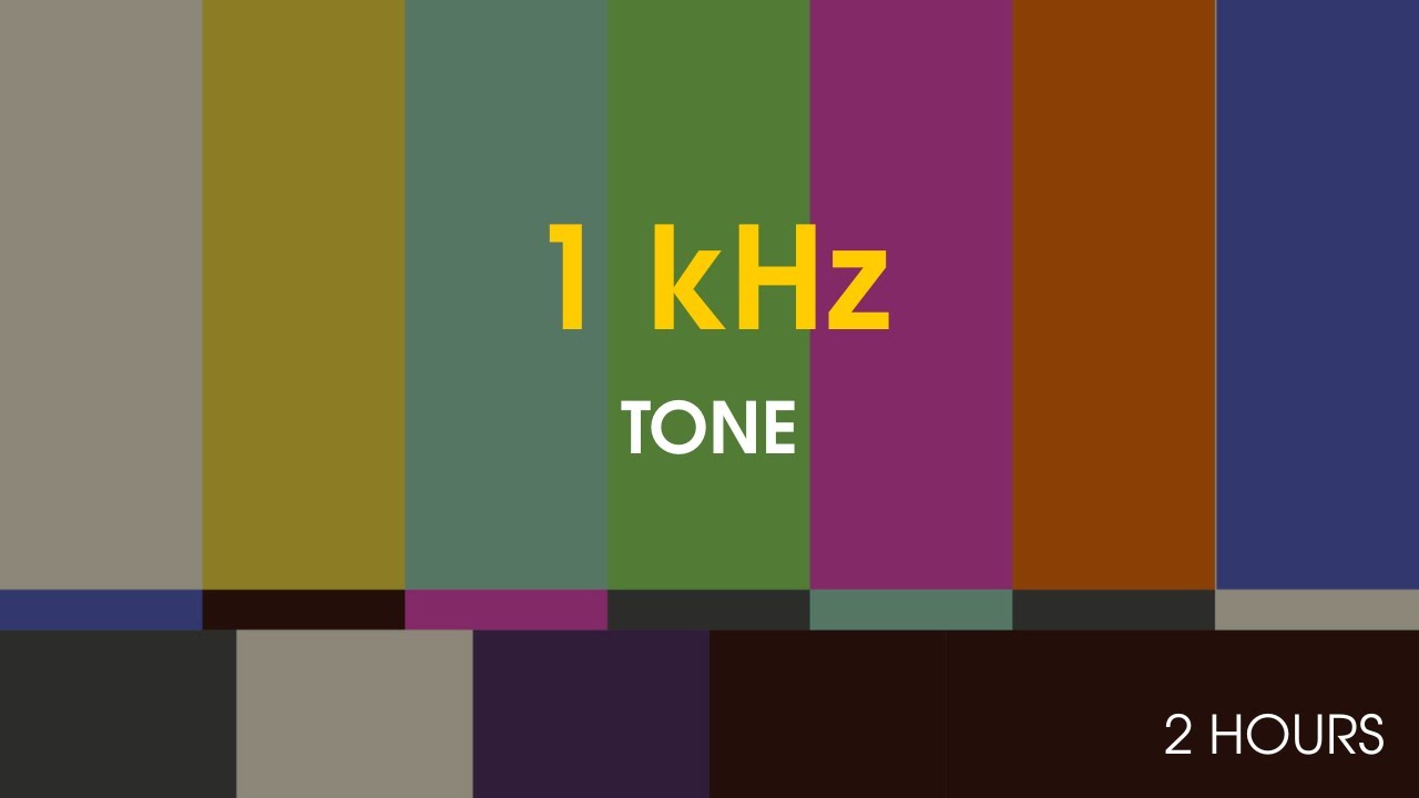 Color Bars 1 kHz Tone – 2 Hour Loop │ Analog Test Signal