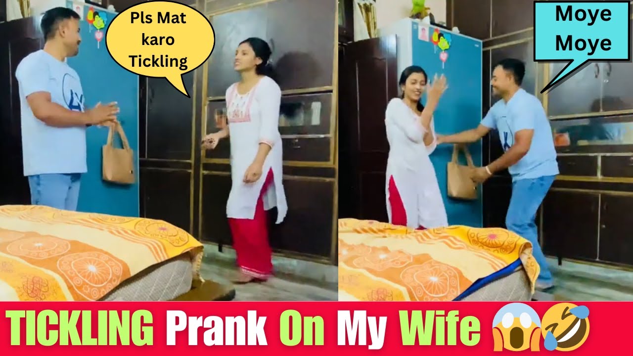 TICKLING Prank On My Wife 😱🤣 #prank on #indian wife ll ArtiDakshOfficial