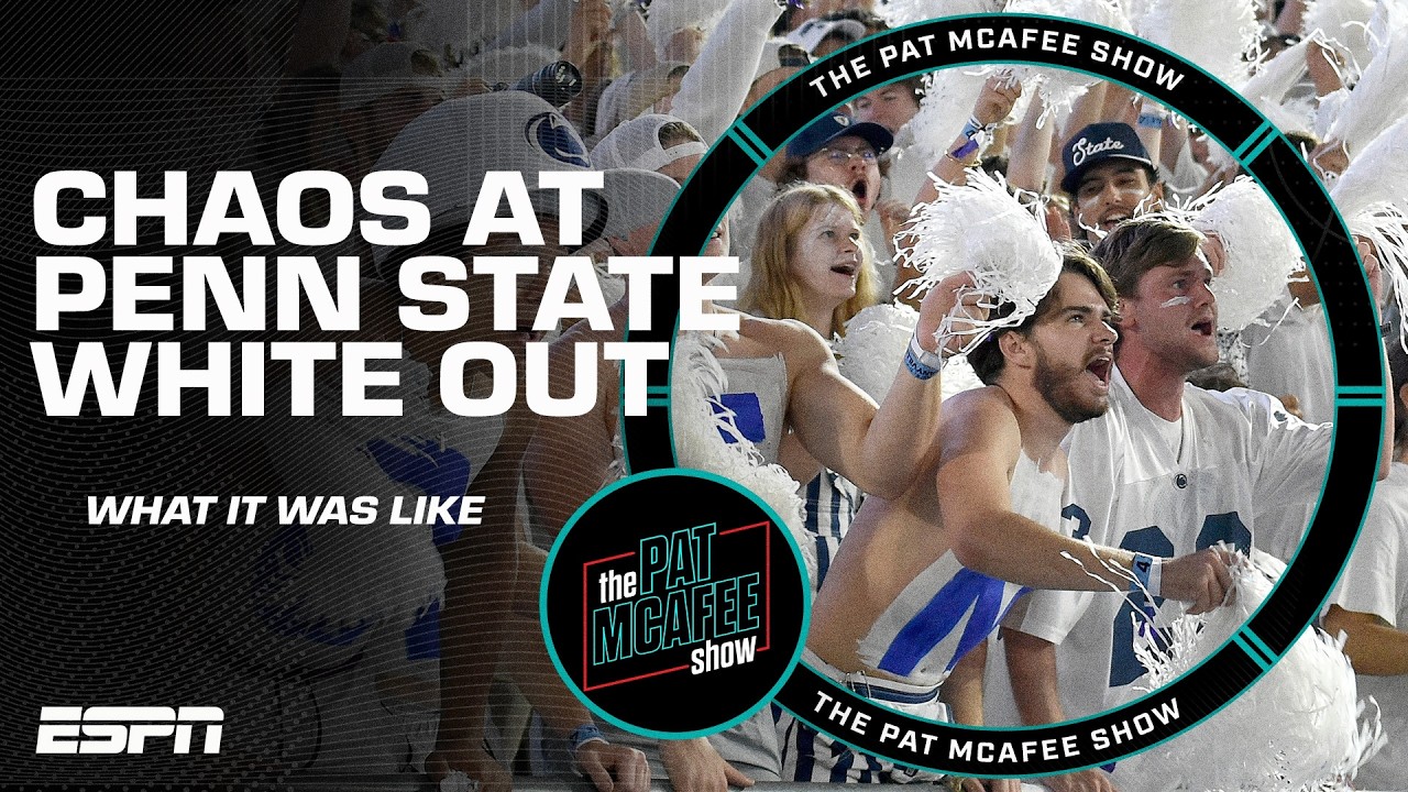 ЧИСТЫЙ ХАОС во ВРАЖДЕБНОЙ СРЕДЕ на стадионе Penn State White Out 😮 | Шоу Пэта Макафи