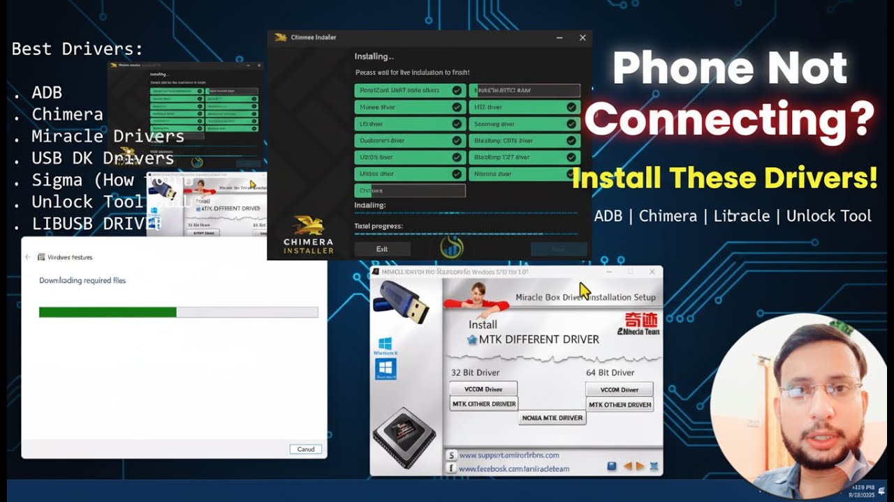 Phone Not Connecting to PC? ✅ Install These Drivers (ADB, Chimera, Miracle, Unlock Tool)