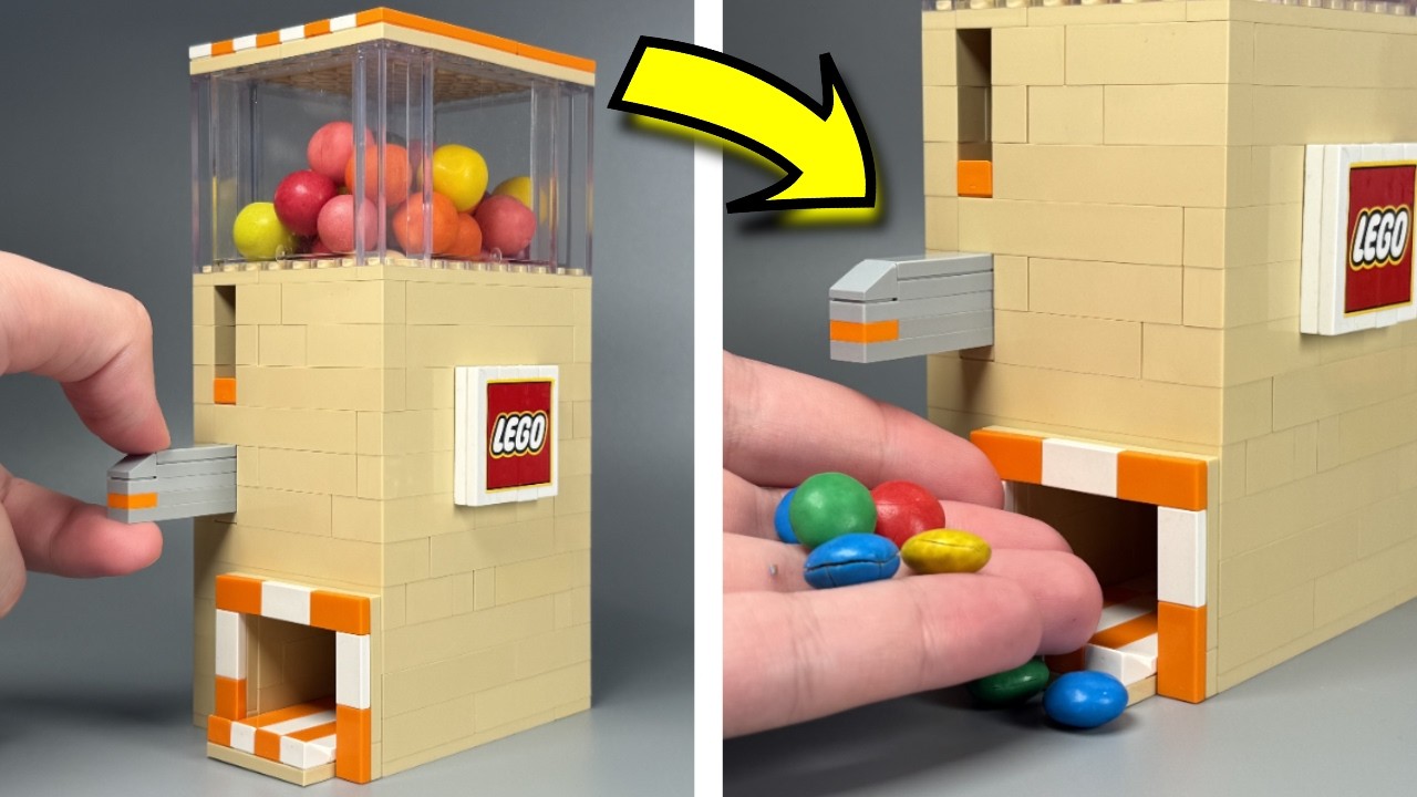 I made a GIANT LEGO CANDY Vending Machine!