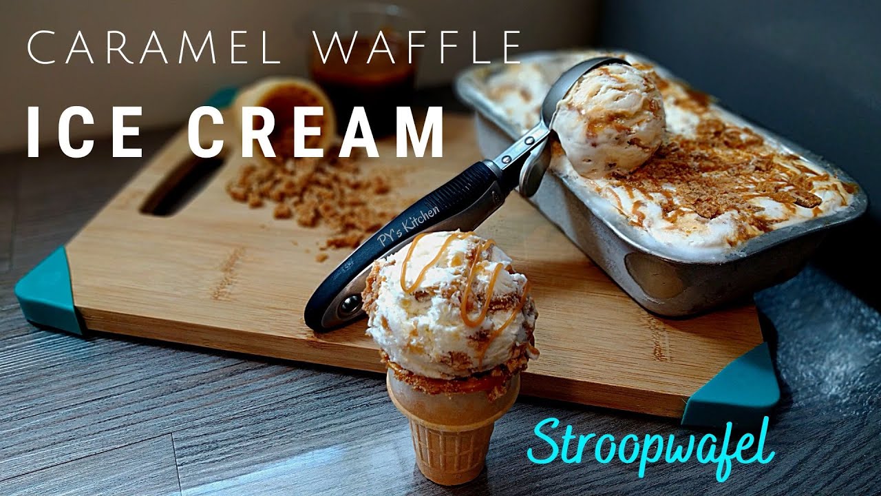 Ice Cream Caramel Waffles - Stroopwafel