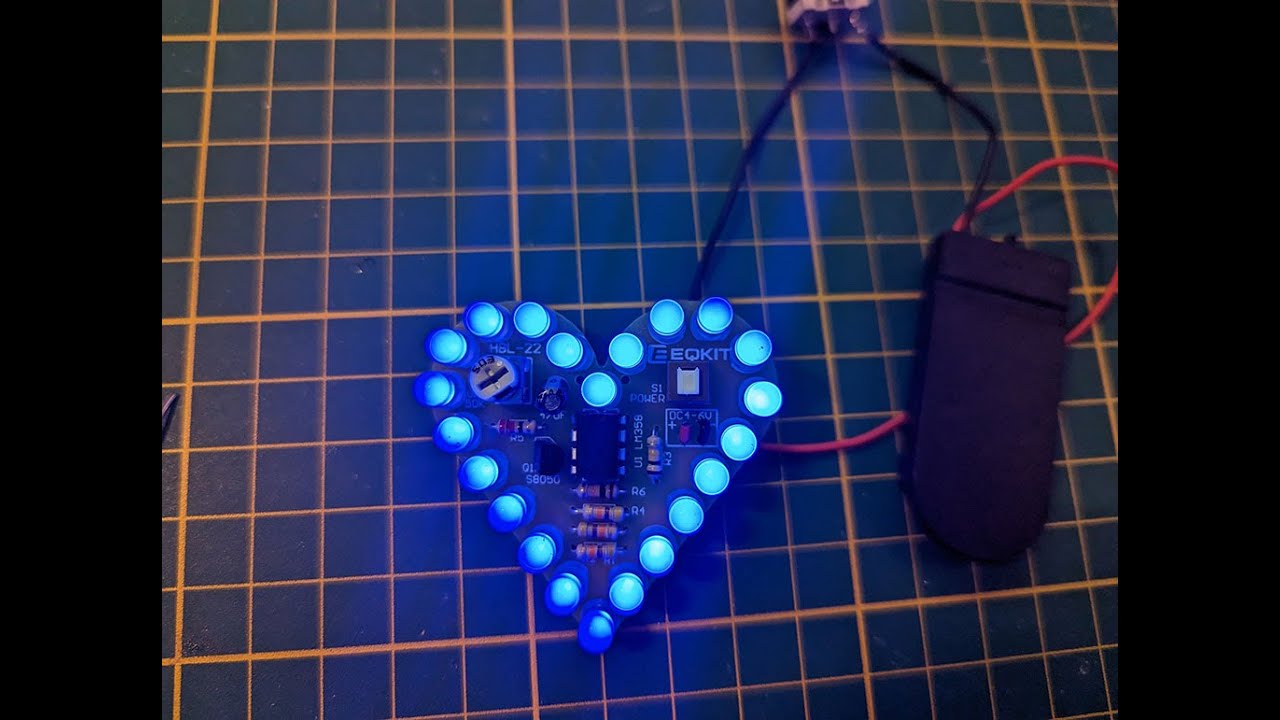 Heart shape breathing lamp kit