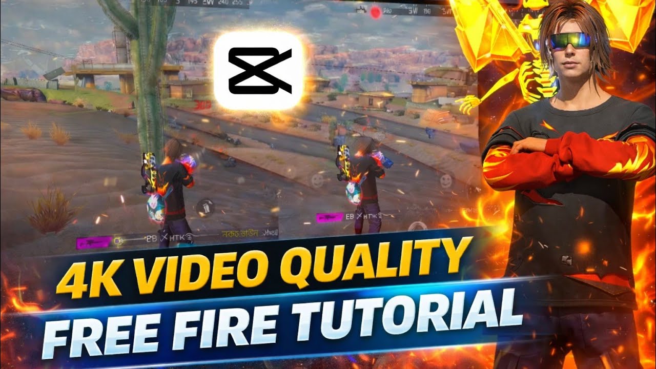 Free Fire 4k Quality Tutorial | Ultra HD Free Fire Gameplay 